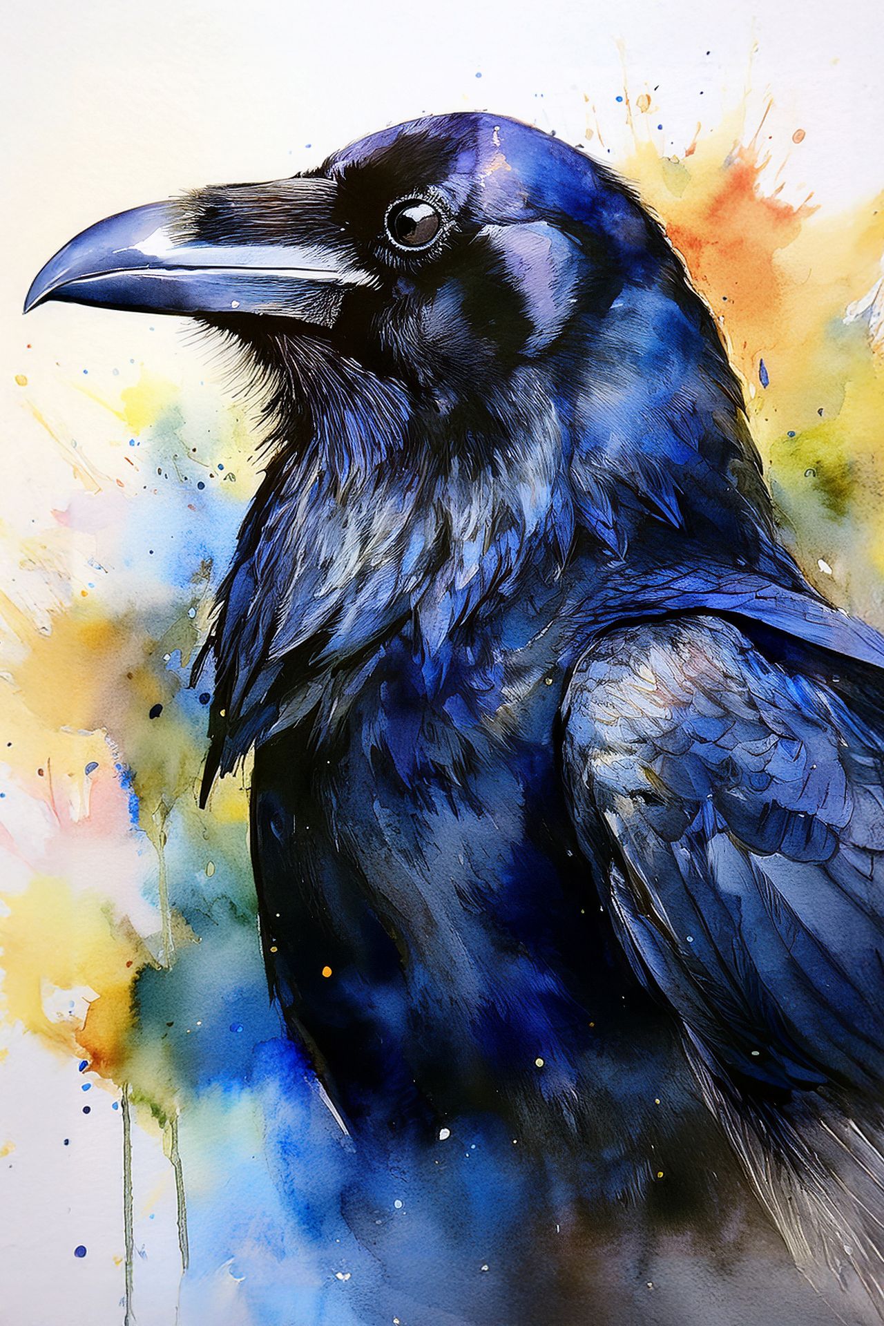 Raven Watercolor